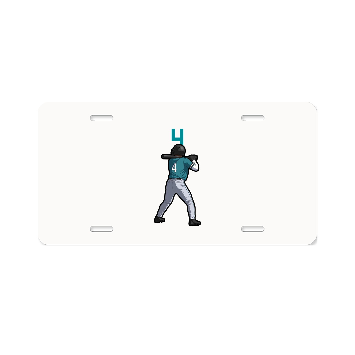 License Plate — Number Top in Classic