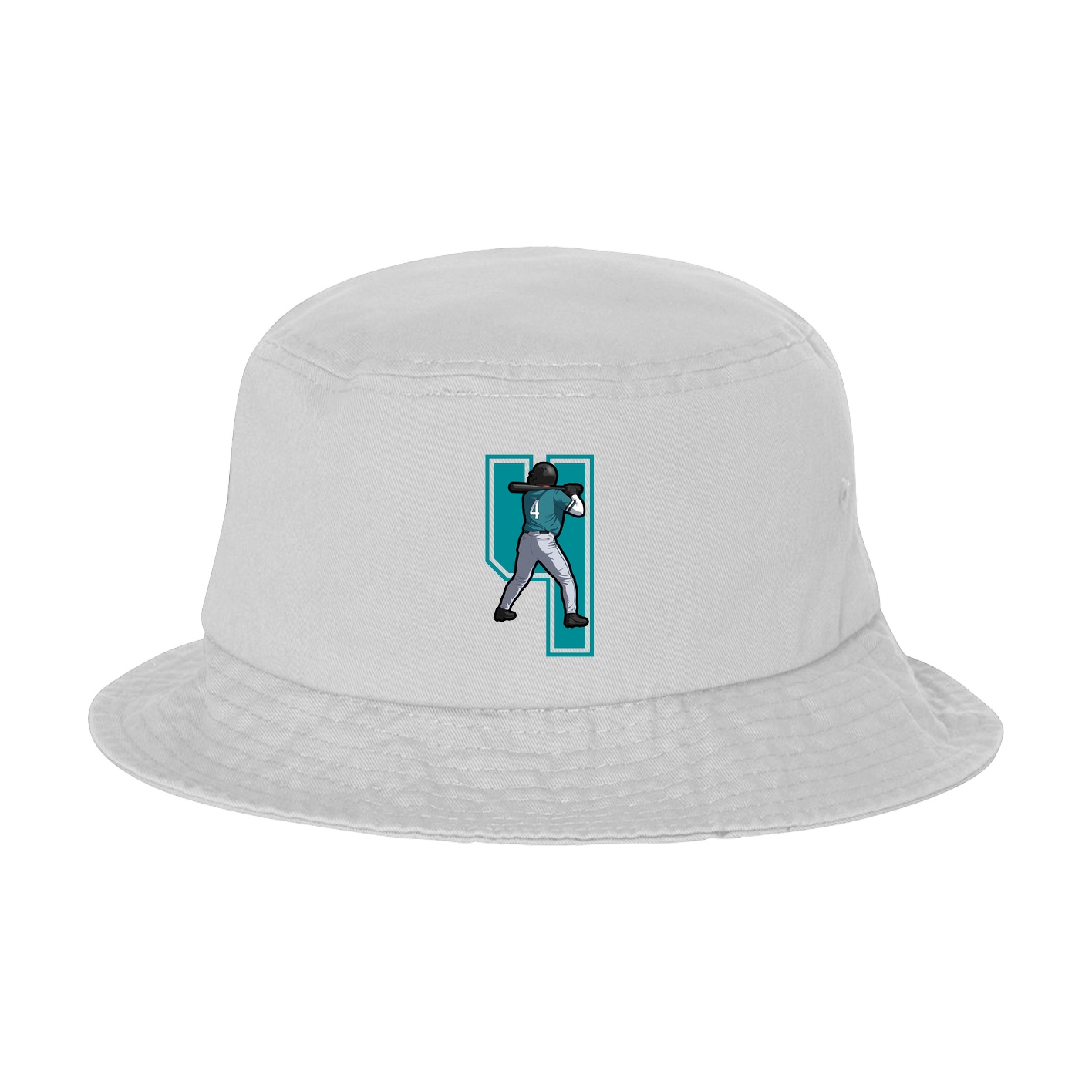 Bucket Cap — Number in White