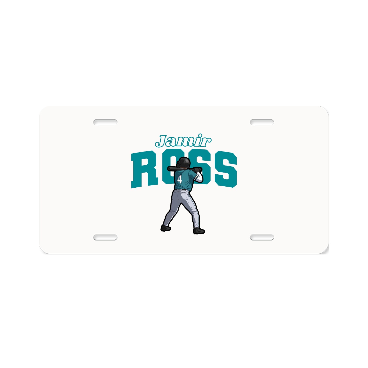 License Plate — Name Arch in Classic
