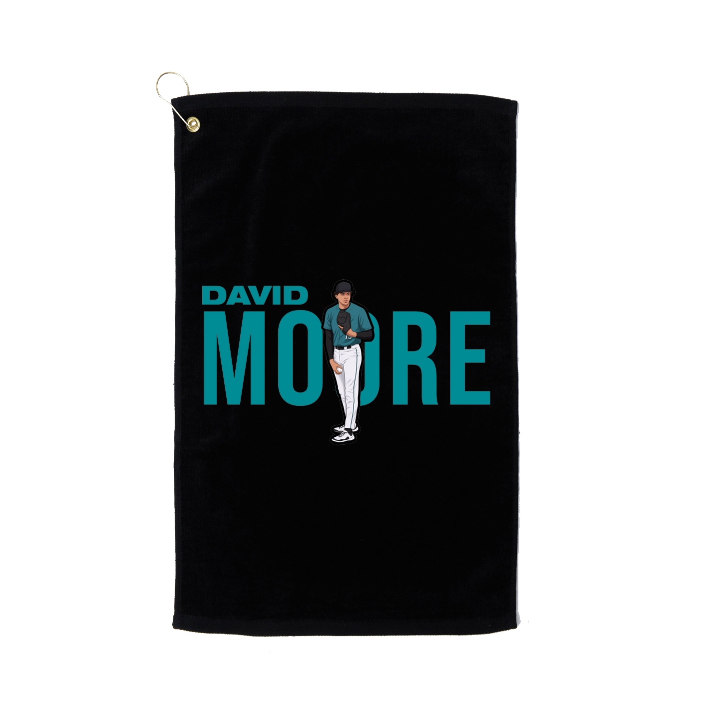 Golf Towel — Player Name in Black
