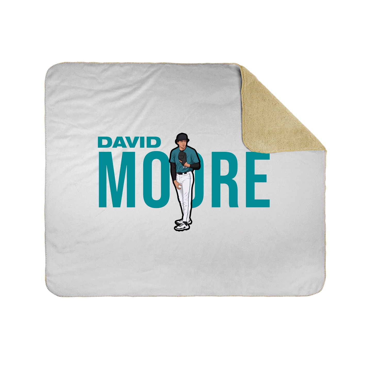 Throw Blanket — Player Name in White