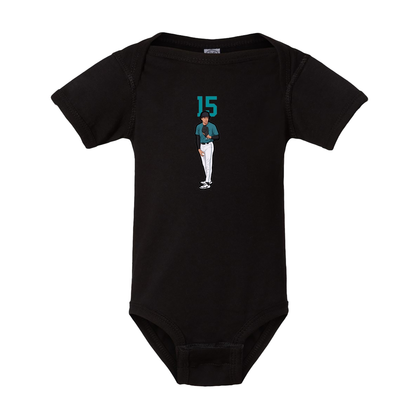 Baby Onesie — Number Top in Black