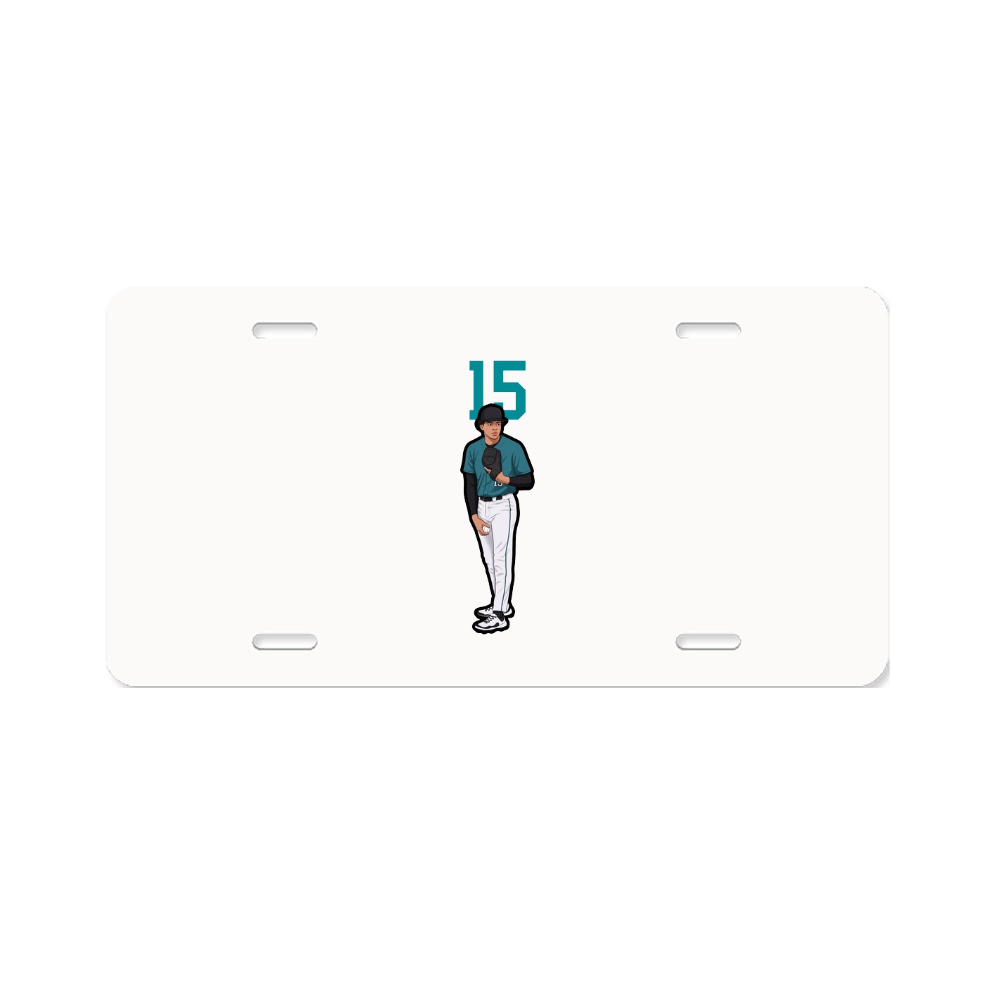 License Plate — Number Top in Classic