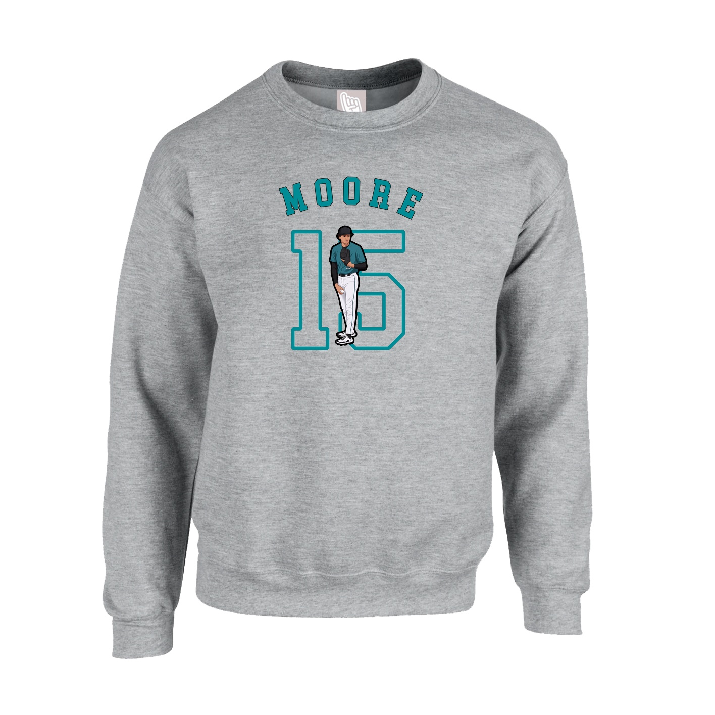 Fleece Crew — Shirsey Arch in Grey