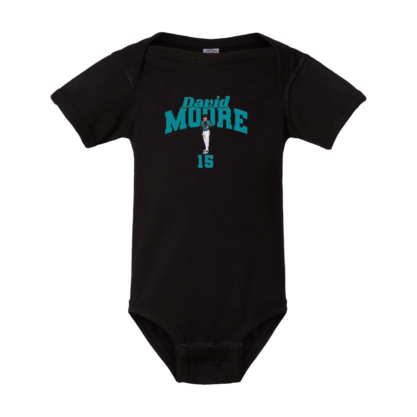 Baby Onesie — Signature Arch in Black
