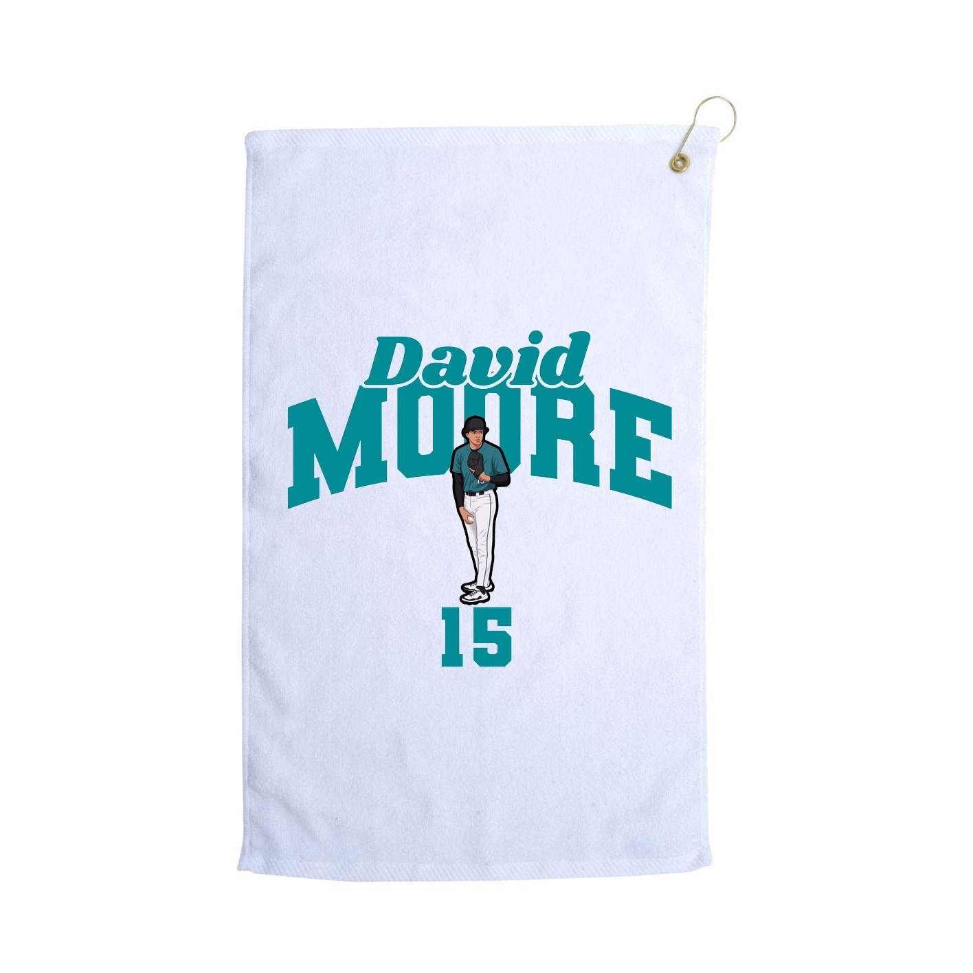Golf Towel — Signature Arch in White