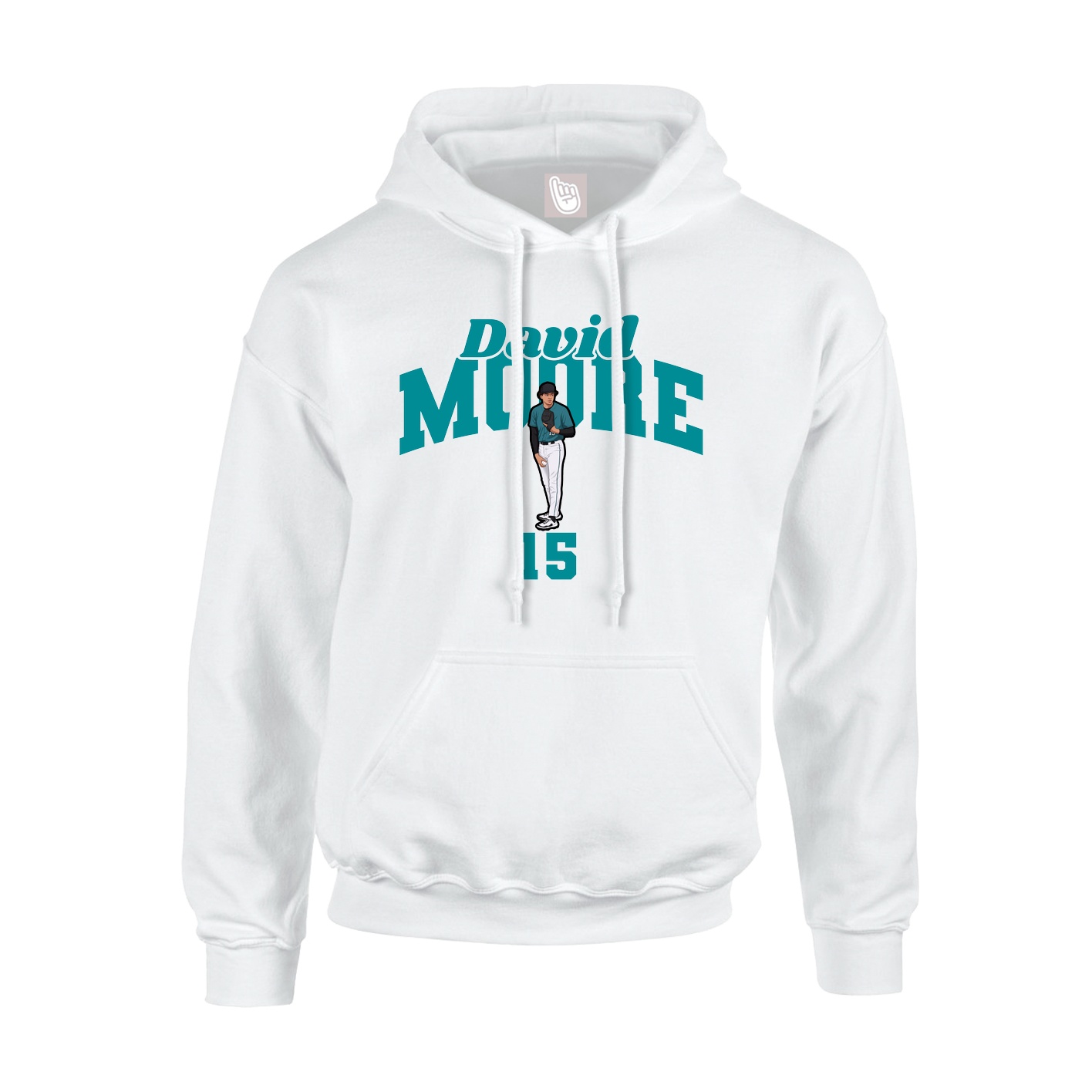 Hoodie — Signature Arch in White