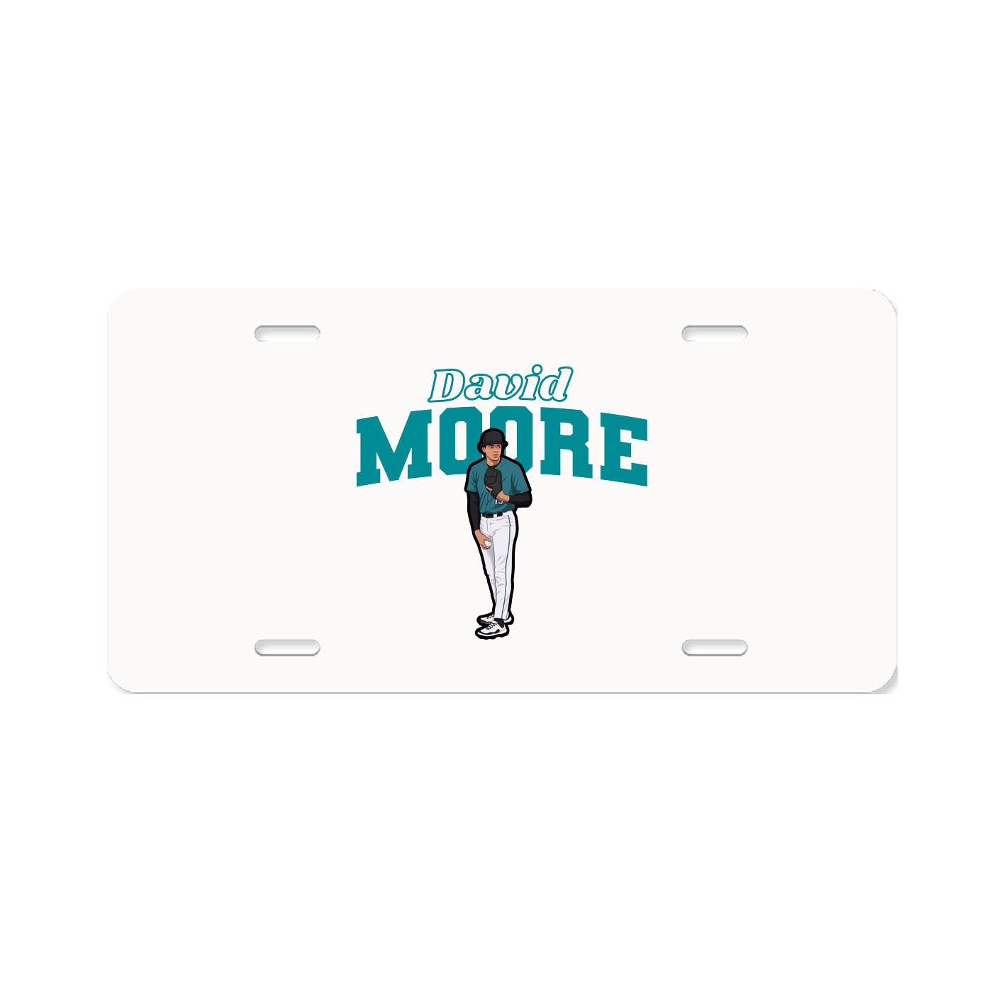 License Plate — Name Arch in Classic