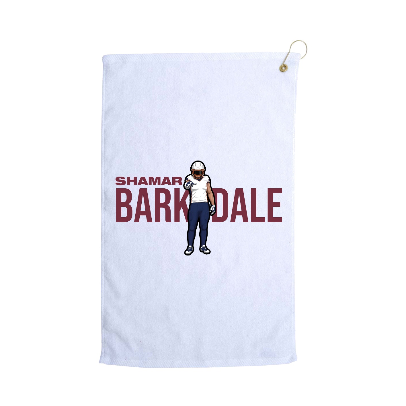 Golf Towel — Player Name in White