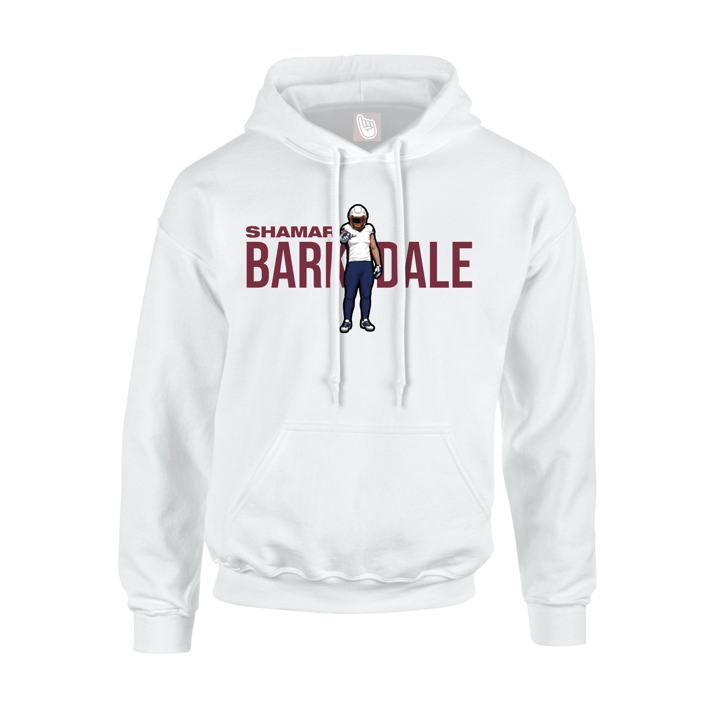 Hoodie — Player Name in White