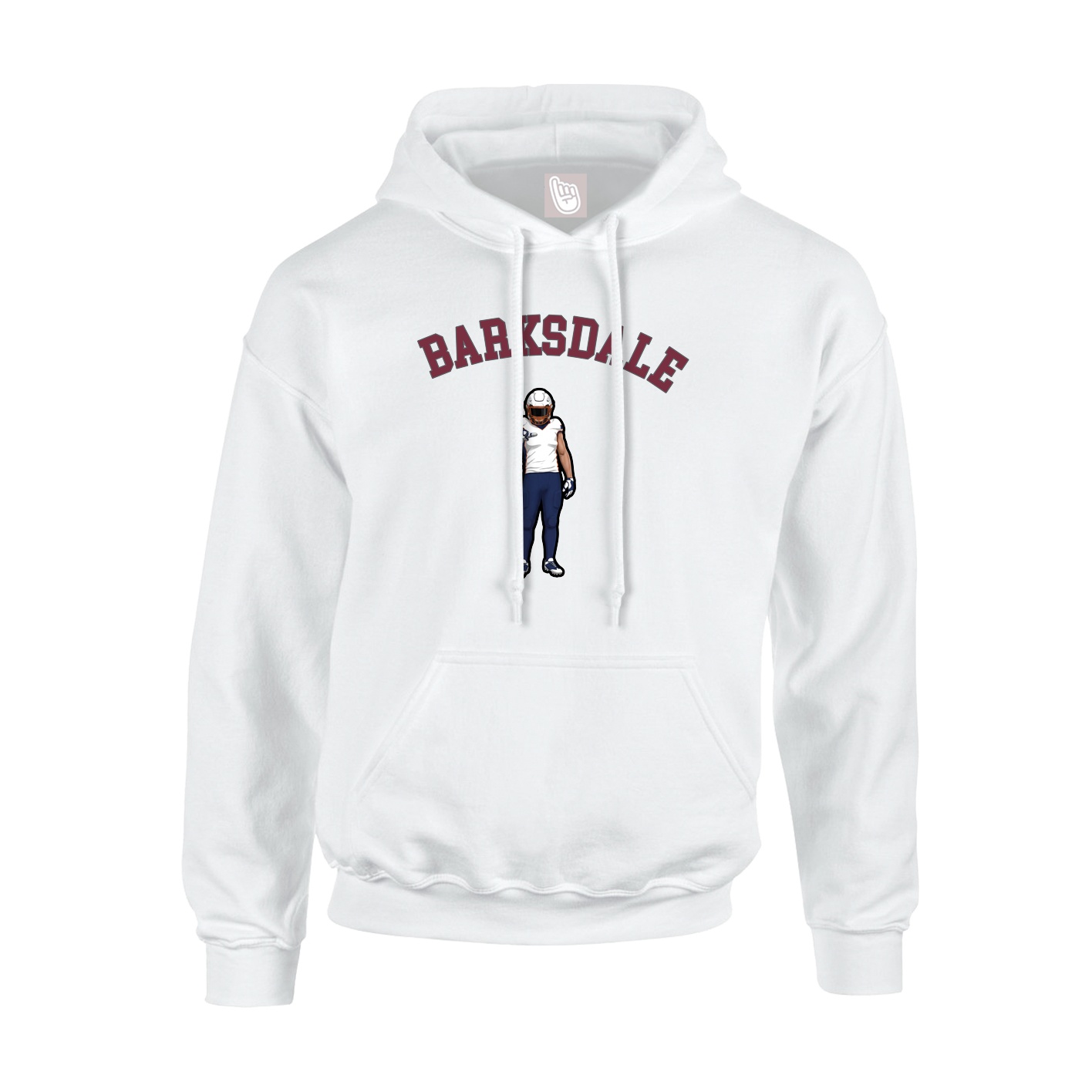 Youth Hoodie — Shirsey Arch in White