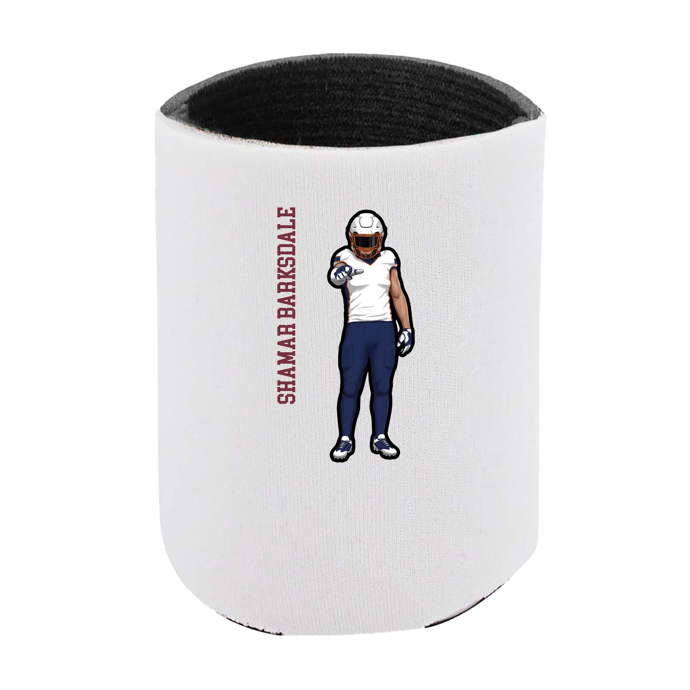 Can Holder — Name Vertical in White