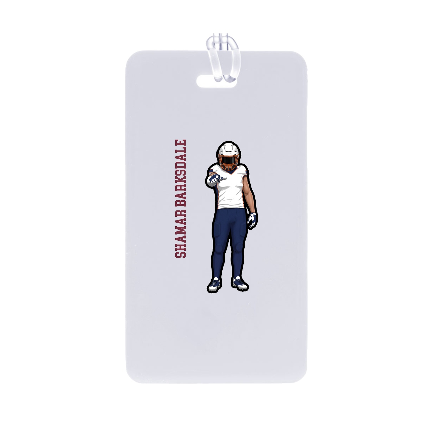 Bag Tag — Name Vertical in Classic