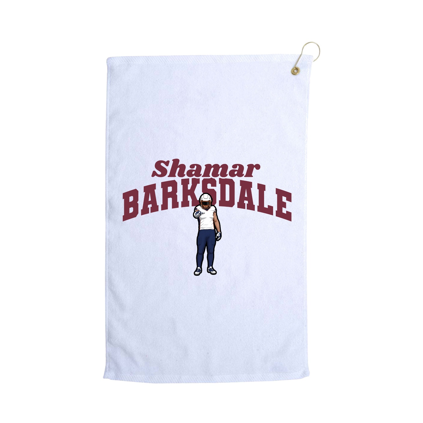 Golf Towel — Signature Arch in White