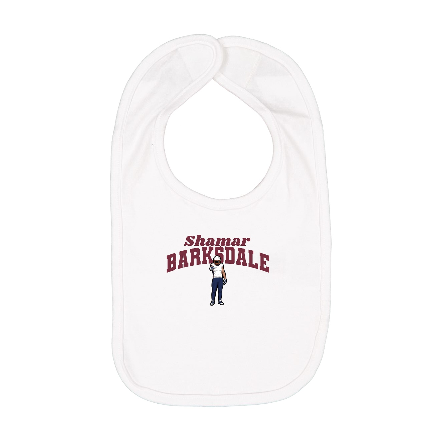 Infant Bib — Signature Arch in White