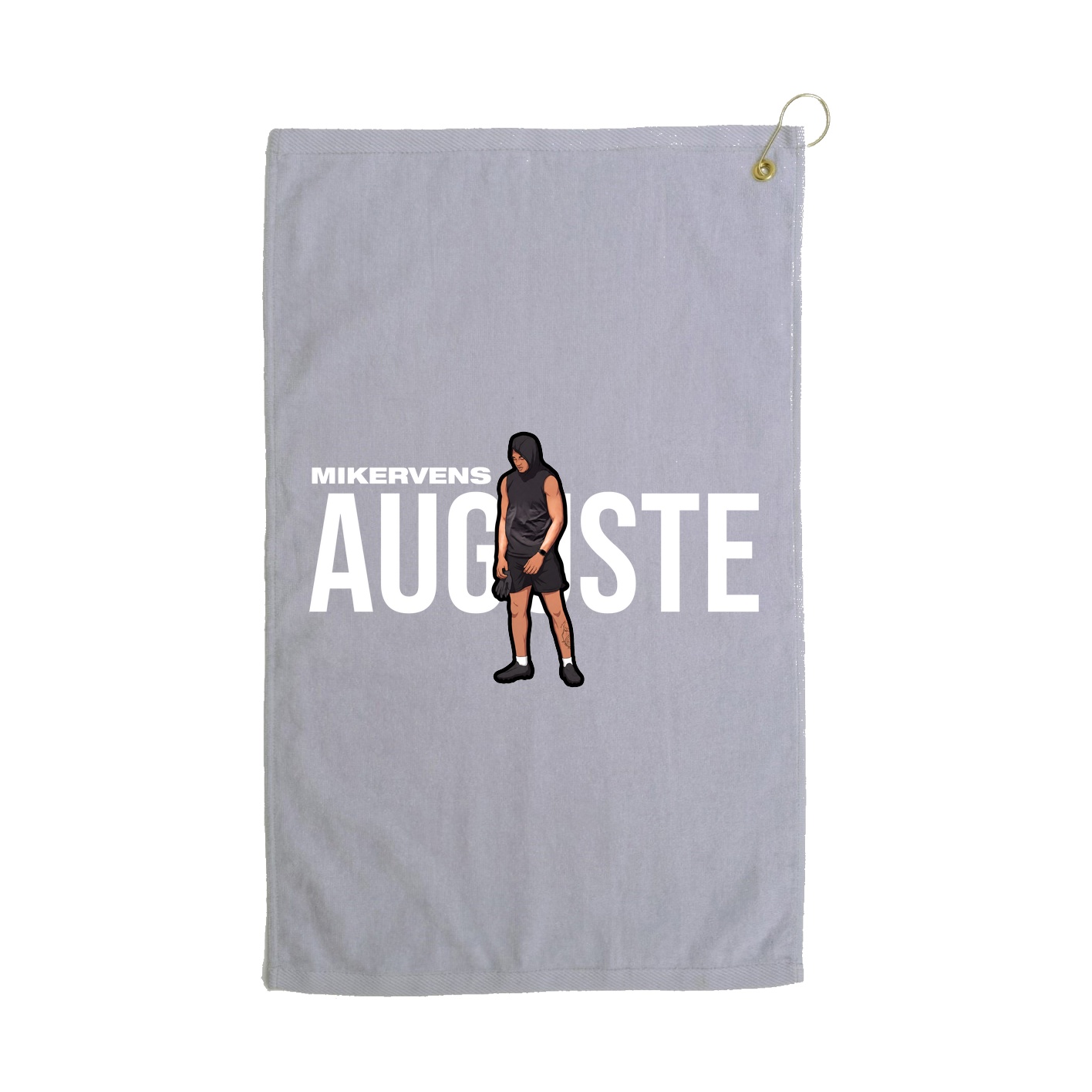Golf Towel — Player Name in Grey