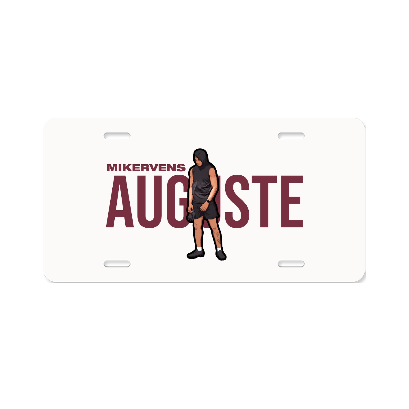 License Plate — Player Name in Classic