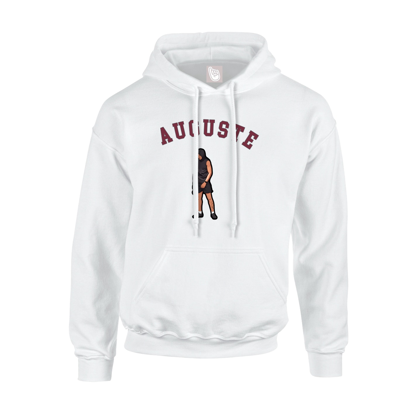 Youth Hoodie — Shirsey Arch in White
