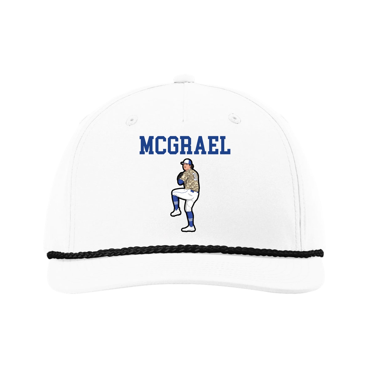 Five-Panel Classic Rope Cap — Shirsey in White