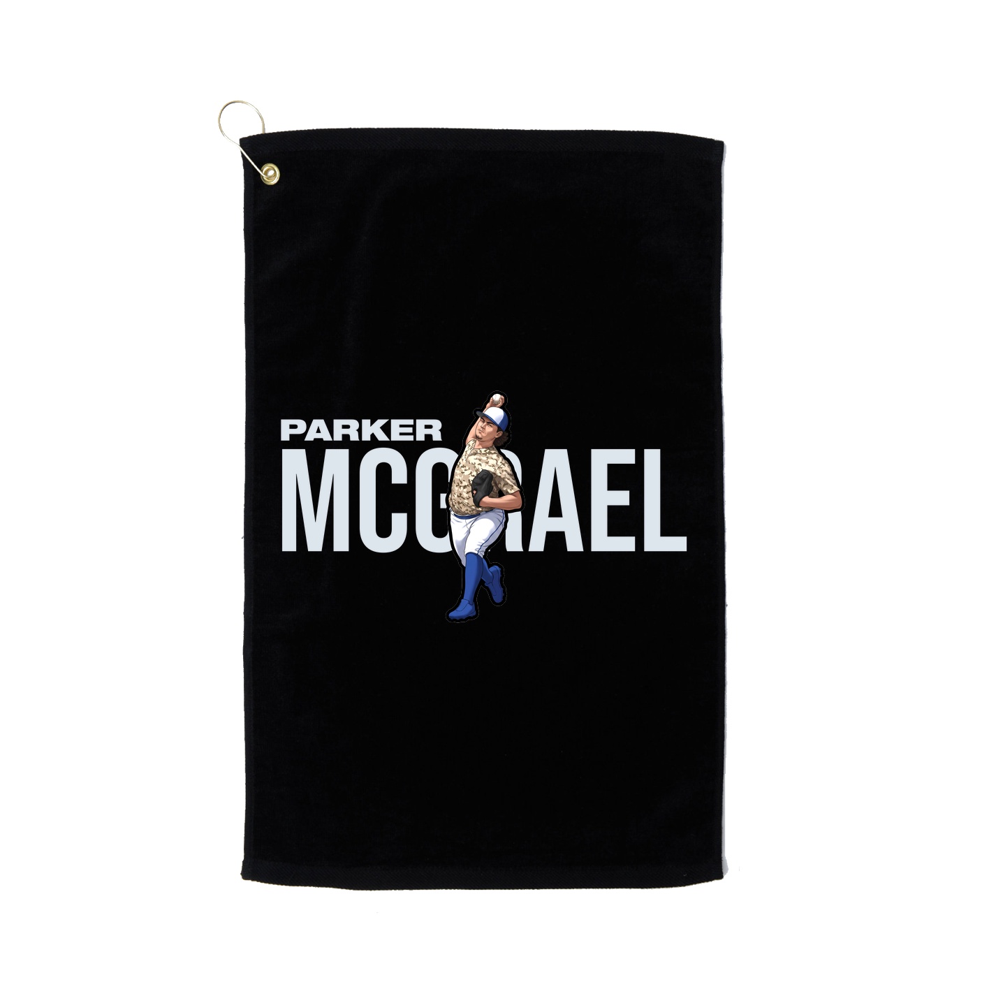Golf Towel — Player Name in Black