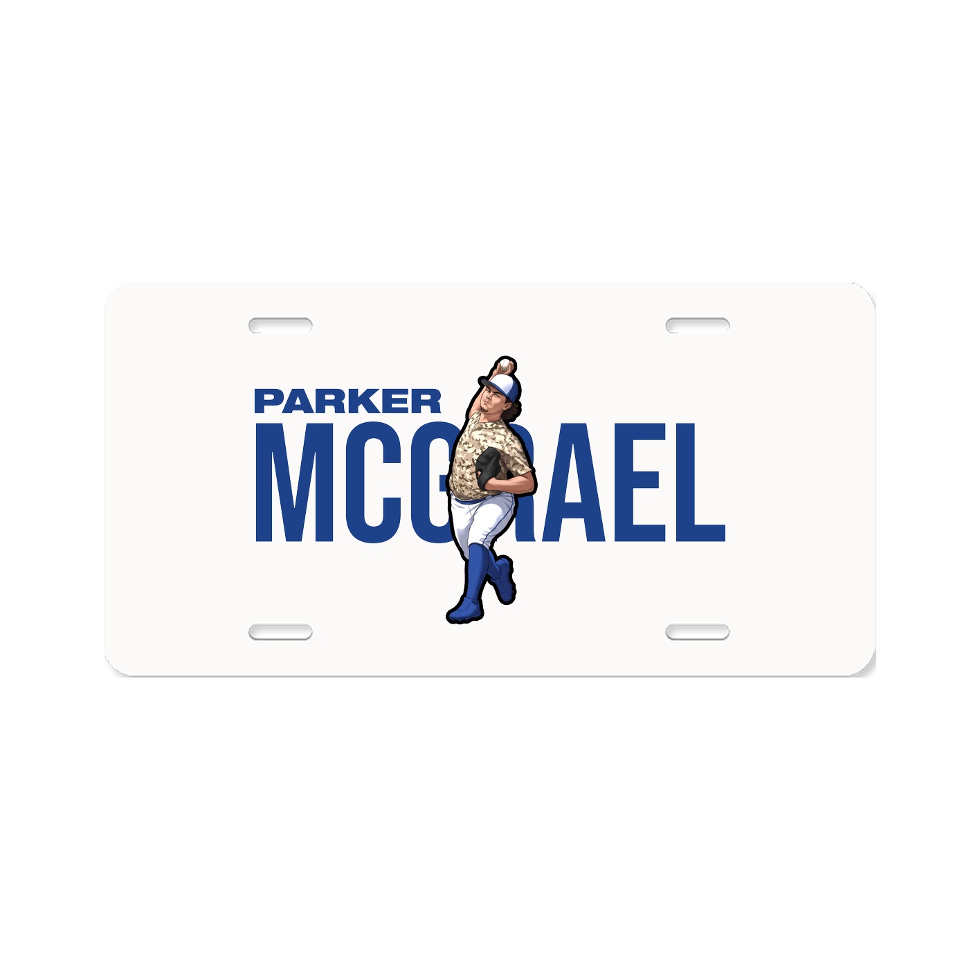License Plate — Player Name in Classic