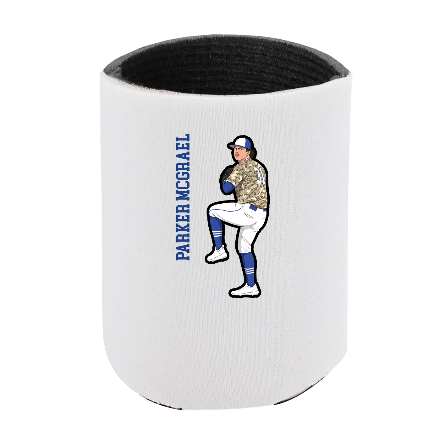 Can Holder — Name Vertical in White