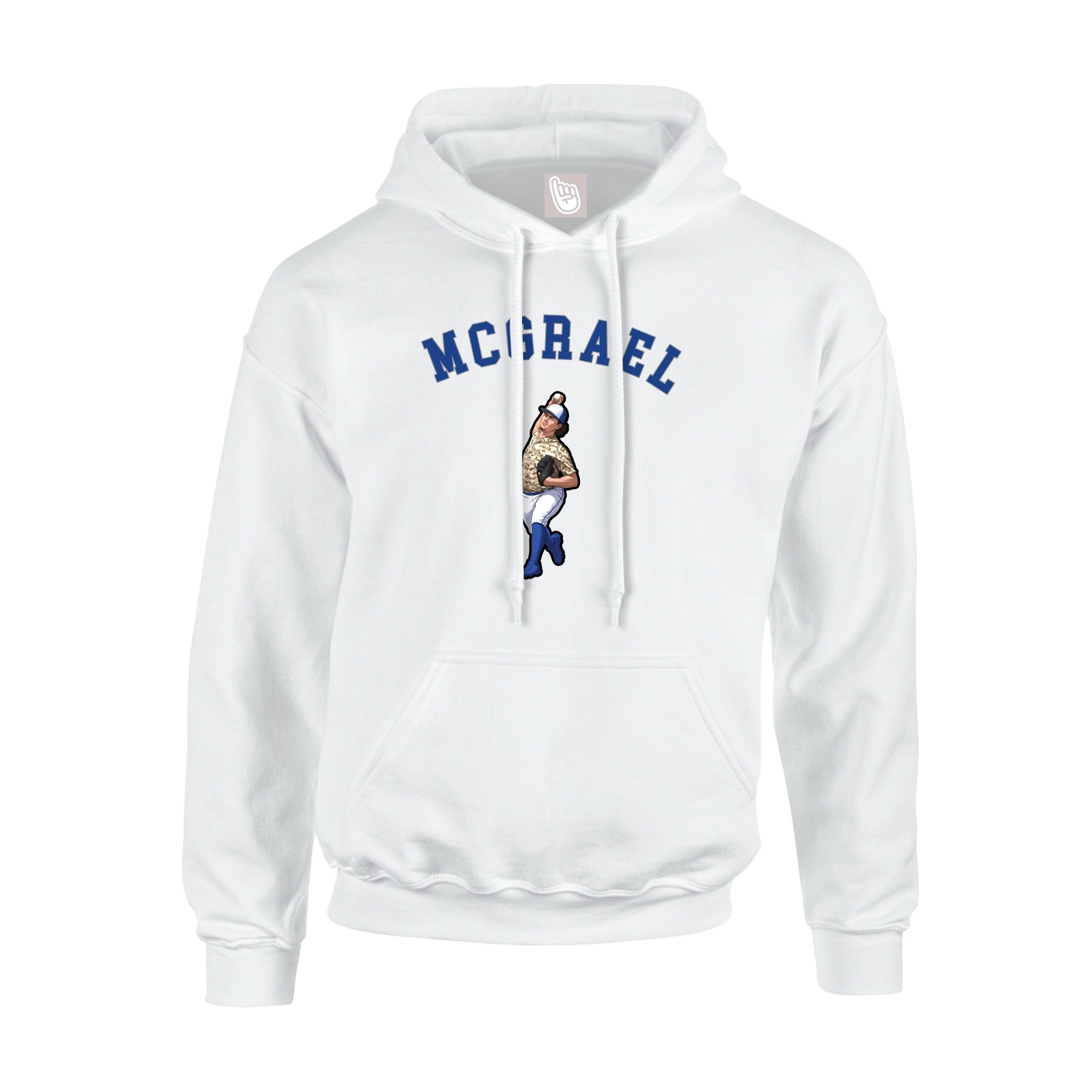 Youth Hoodie — Shirsey Arch in White