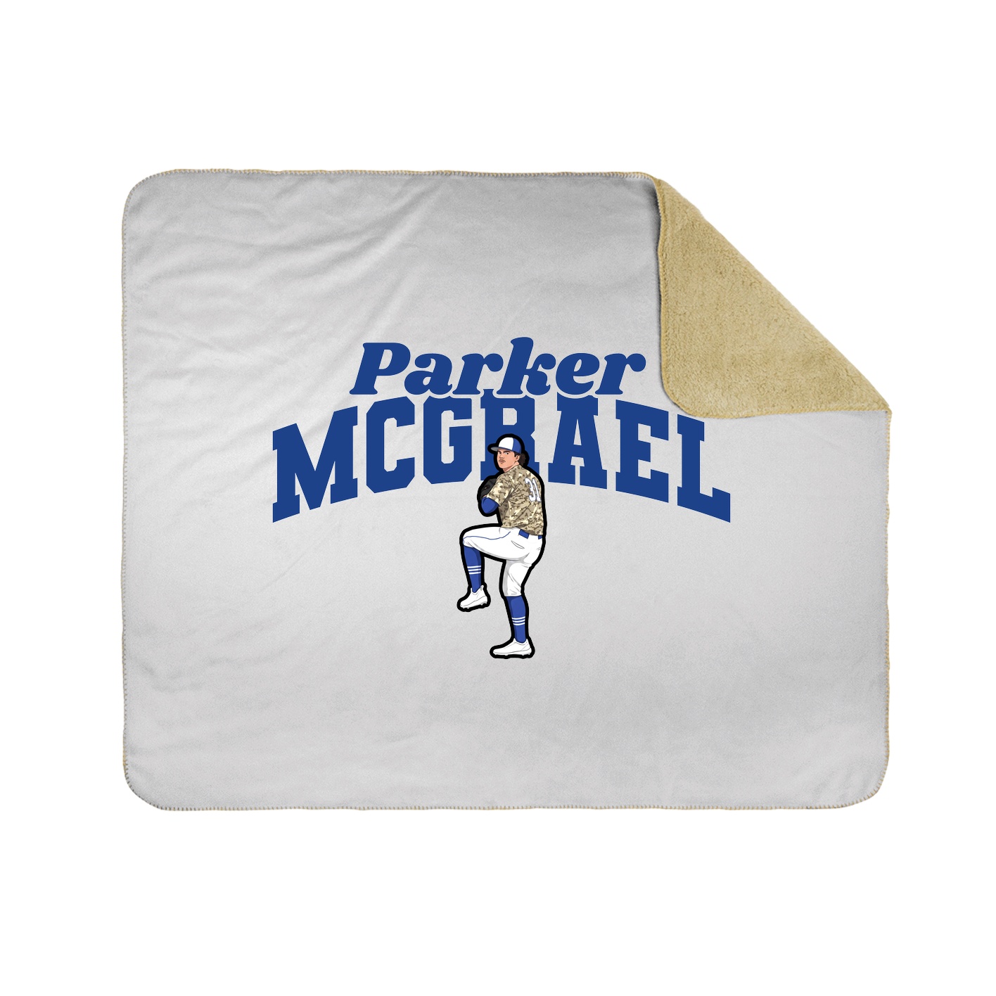 Throw Blanket — Signature Arch in White