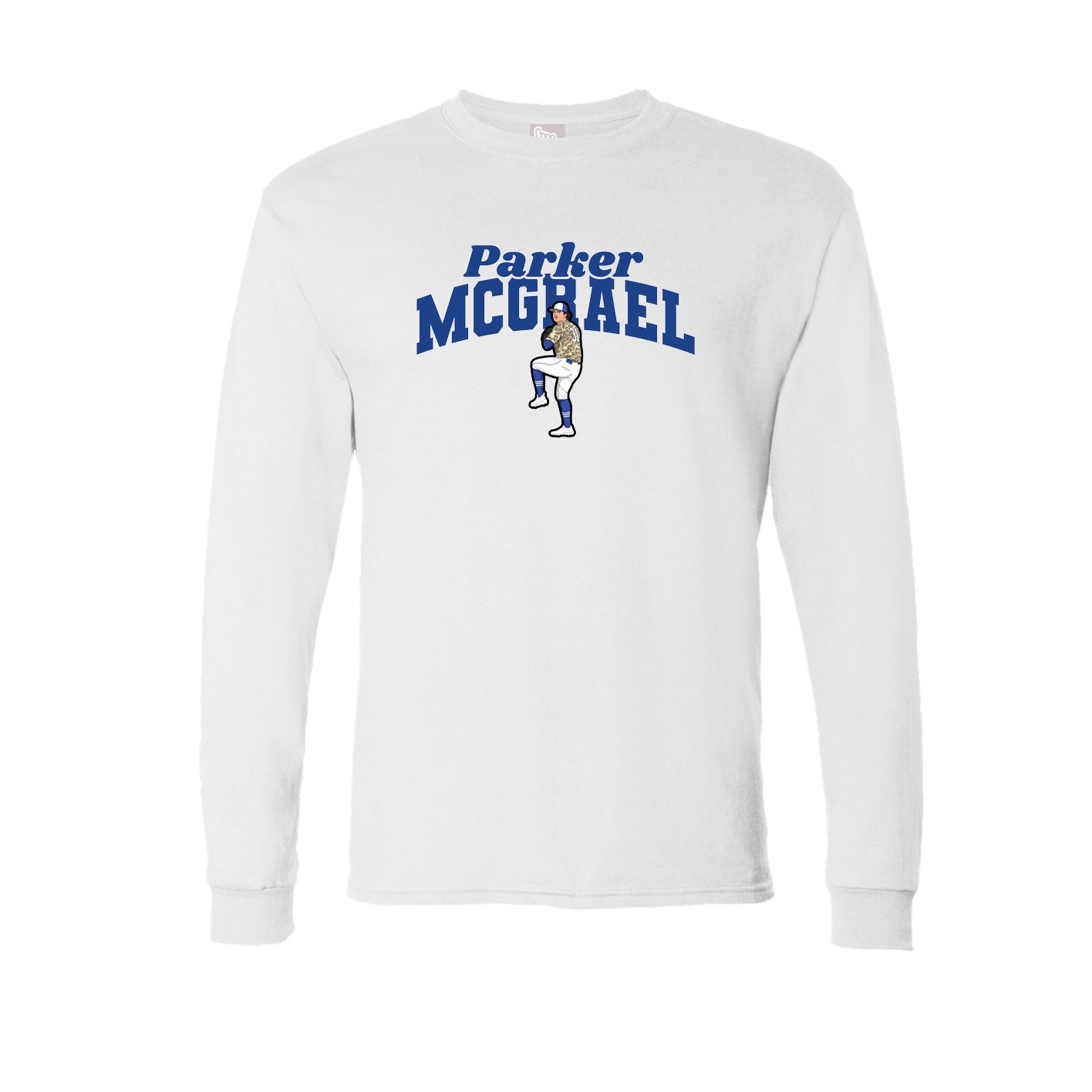 Long Sleeve Tee — Signature Arch in White