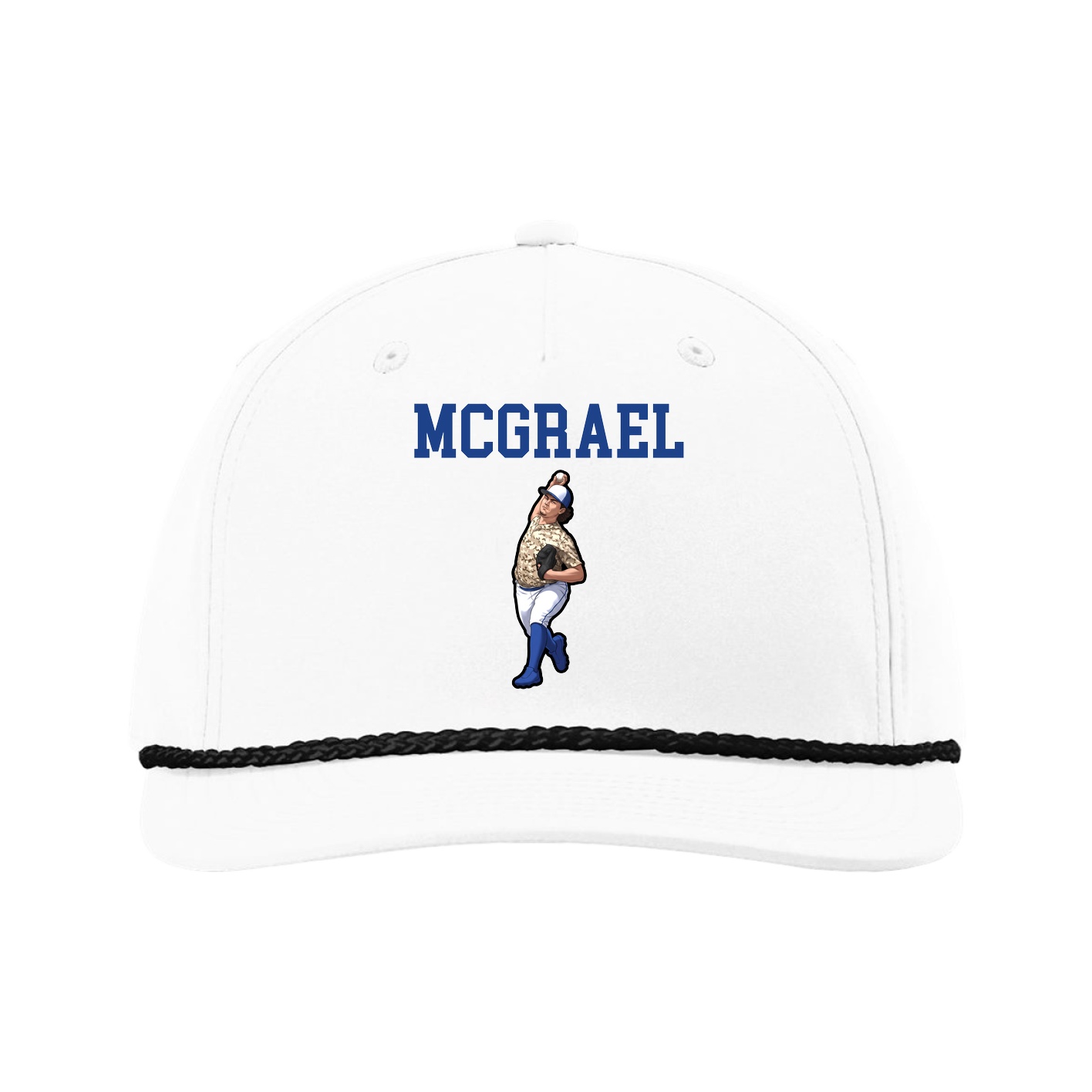 Five-Panel Classic Rope Cap — Shirsey in White