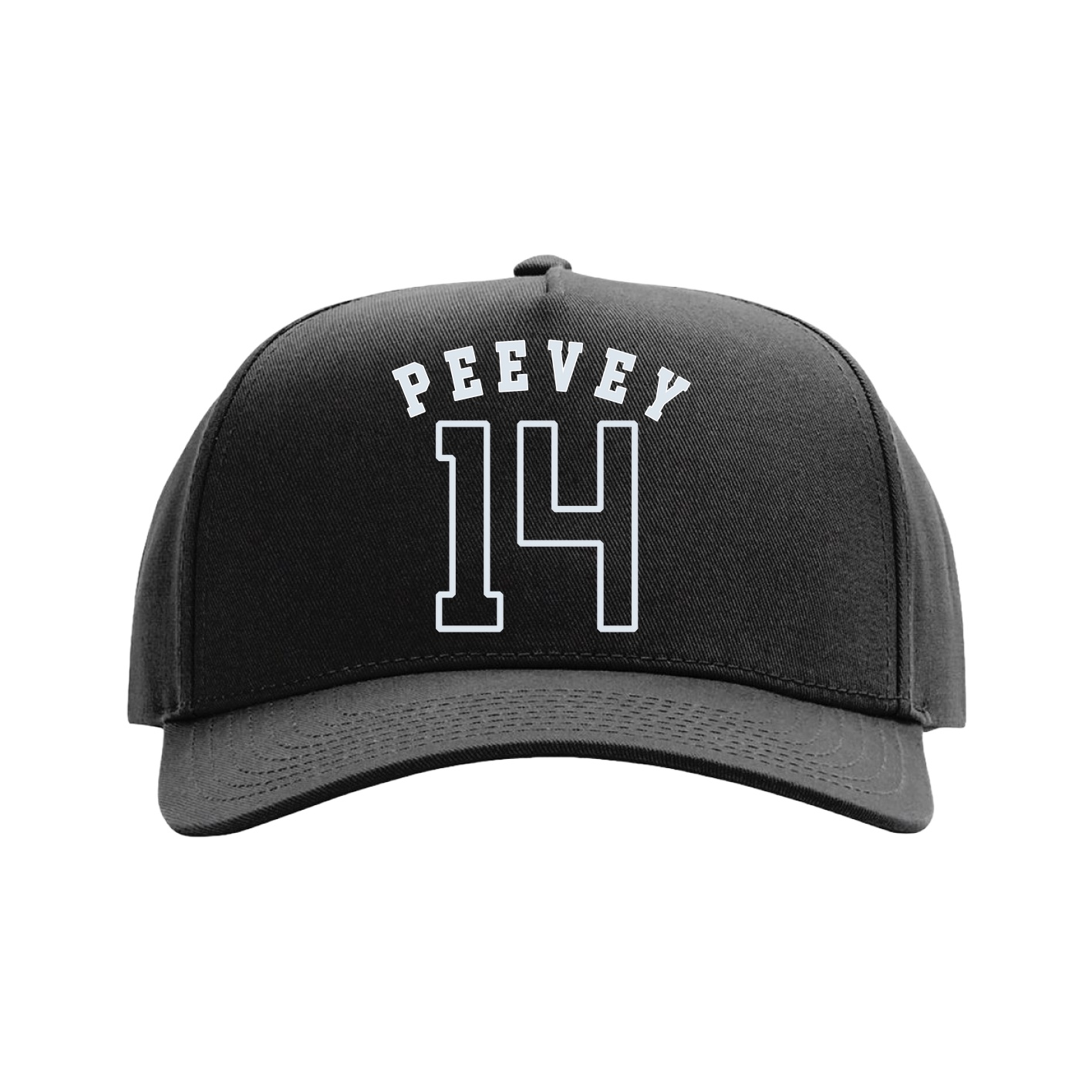 Full Fabric Five-Panel Champ Cap — Shirsey Arch in Black
