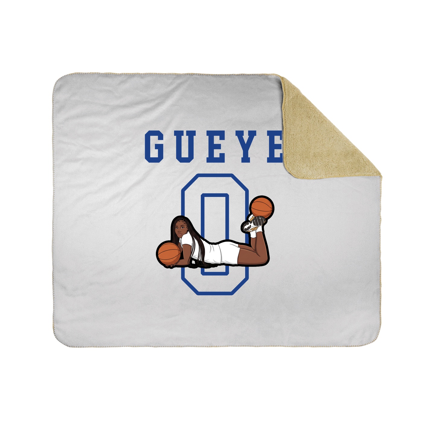 Throw Blanket — Shirsey in White