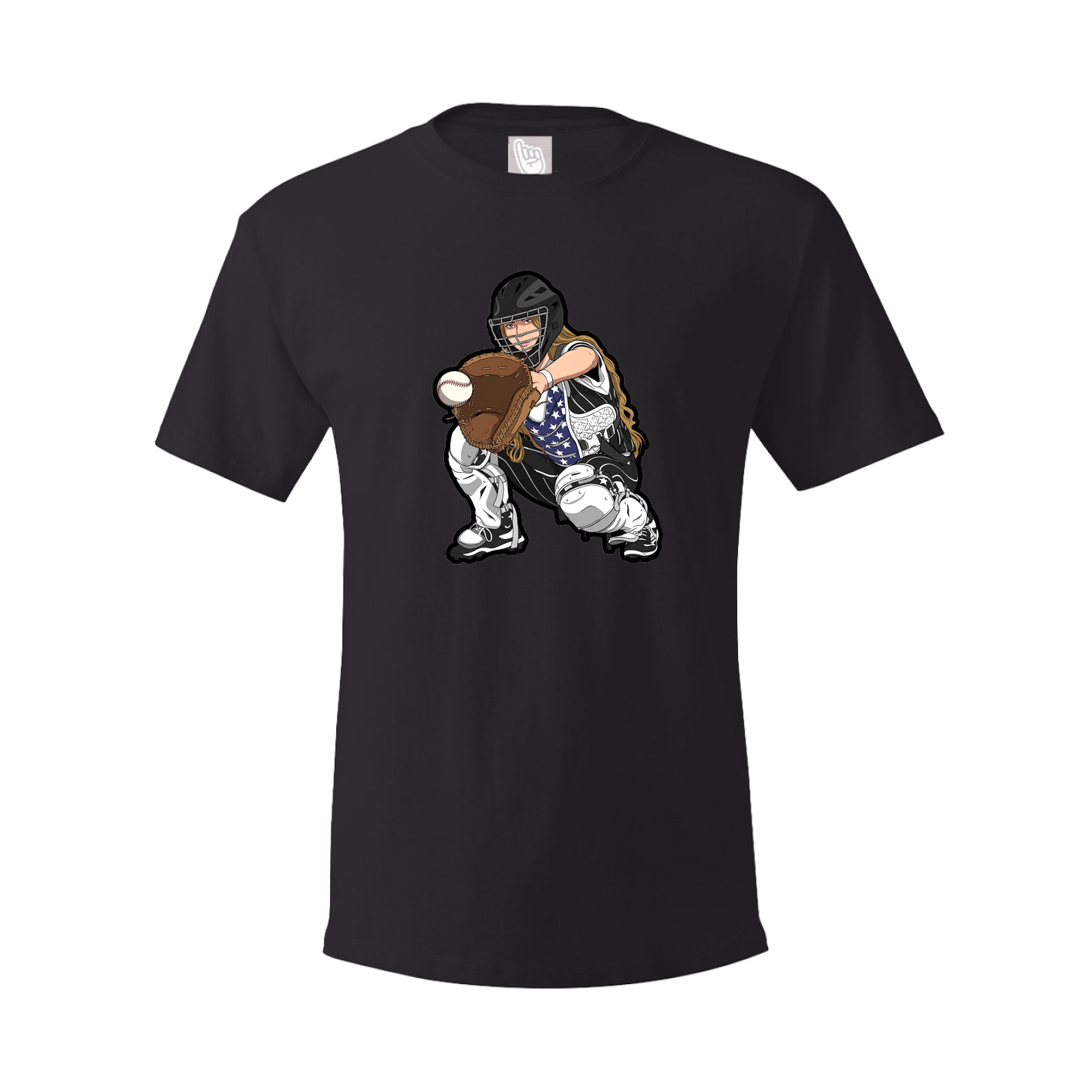 Tee — Name Vertical in Black
