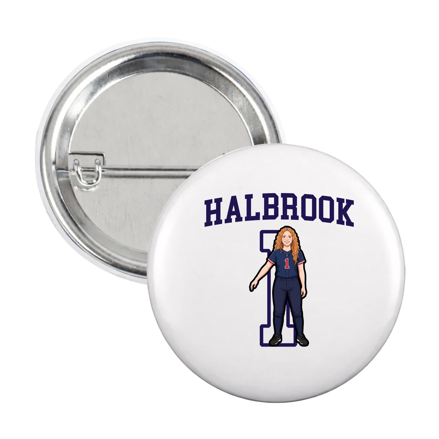 Game Day Button — Shirsey in White