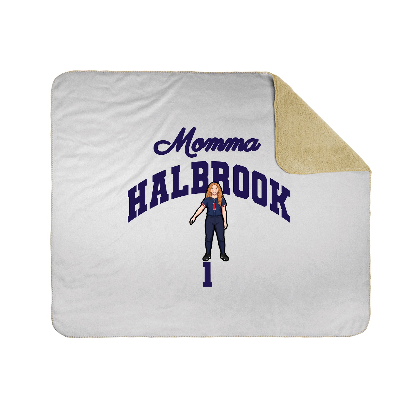 Throw Blanket — Mothers Day Arch in White