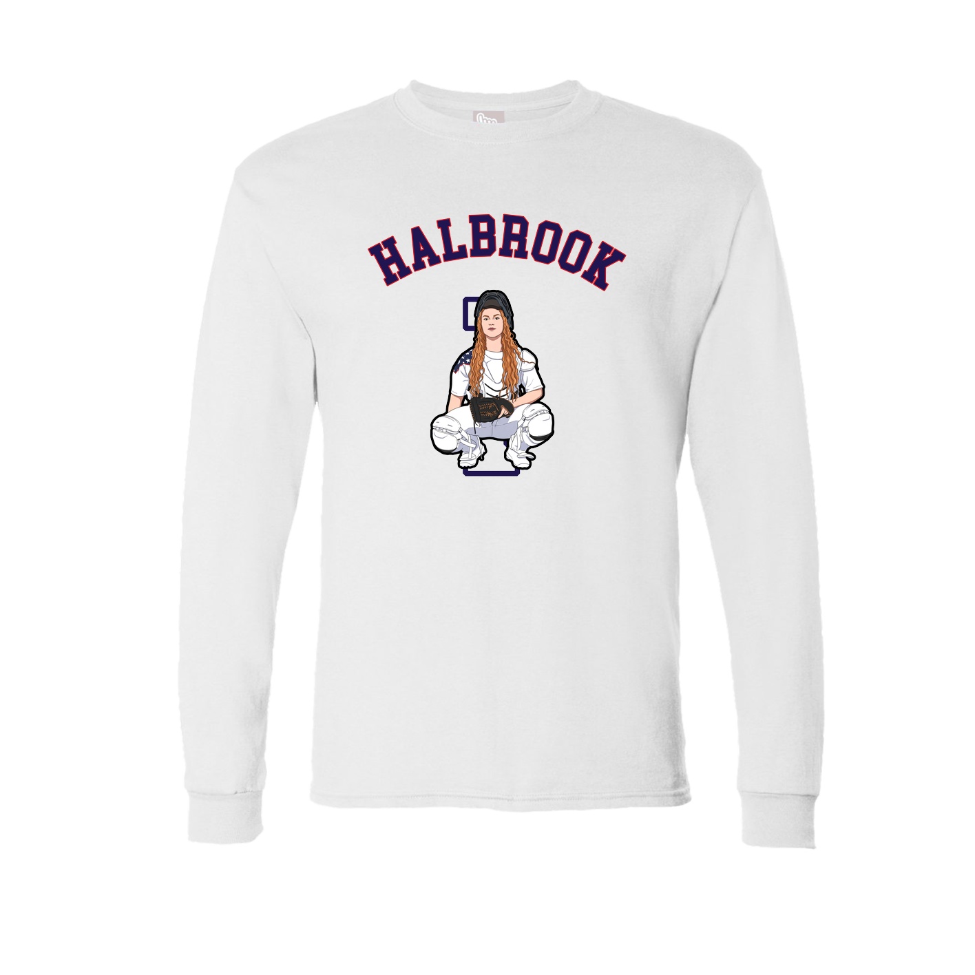 Long Sleeve Tee — Shirsey Arch in White