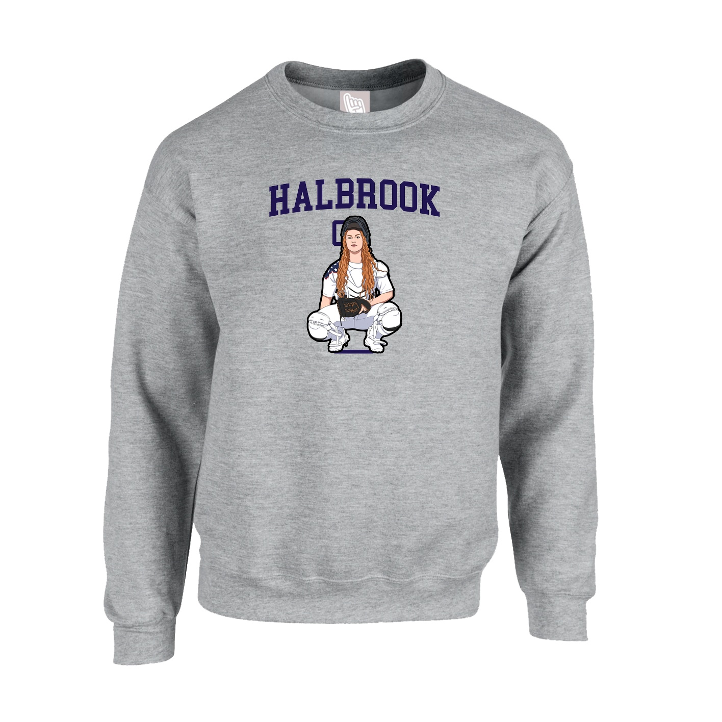 Fleece Crew — Shirsey in Grey
