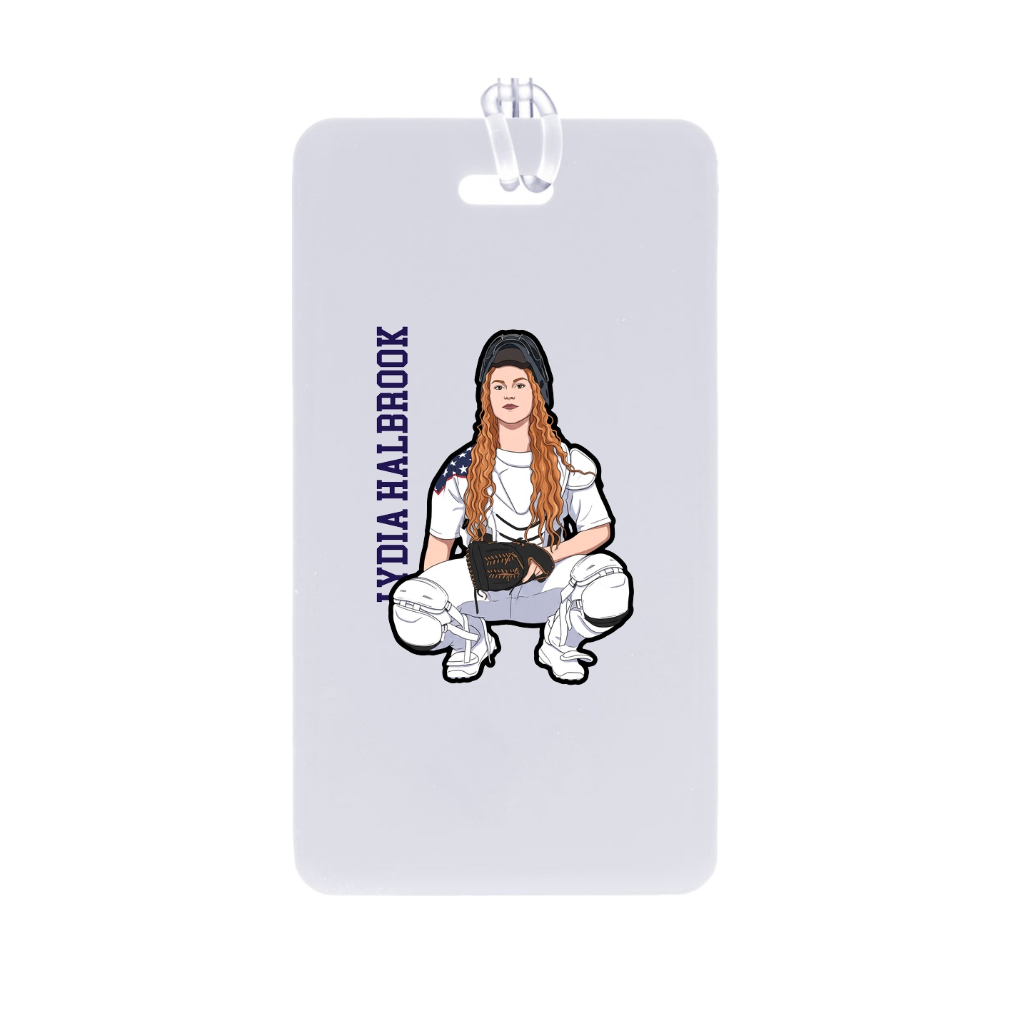 Bag Tag — Name Vertical in Classic