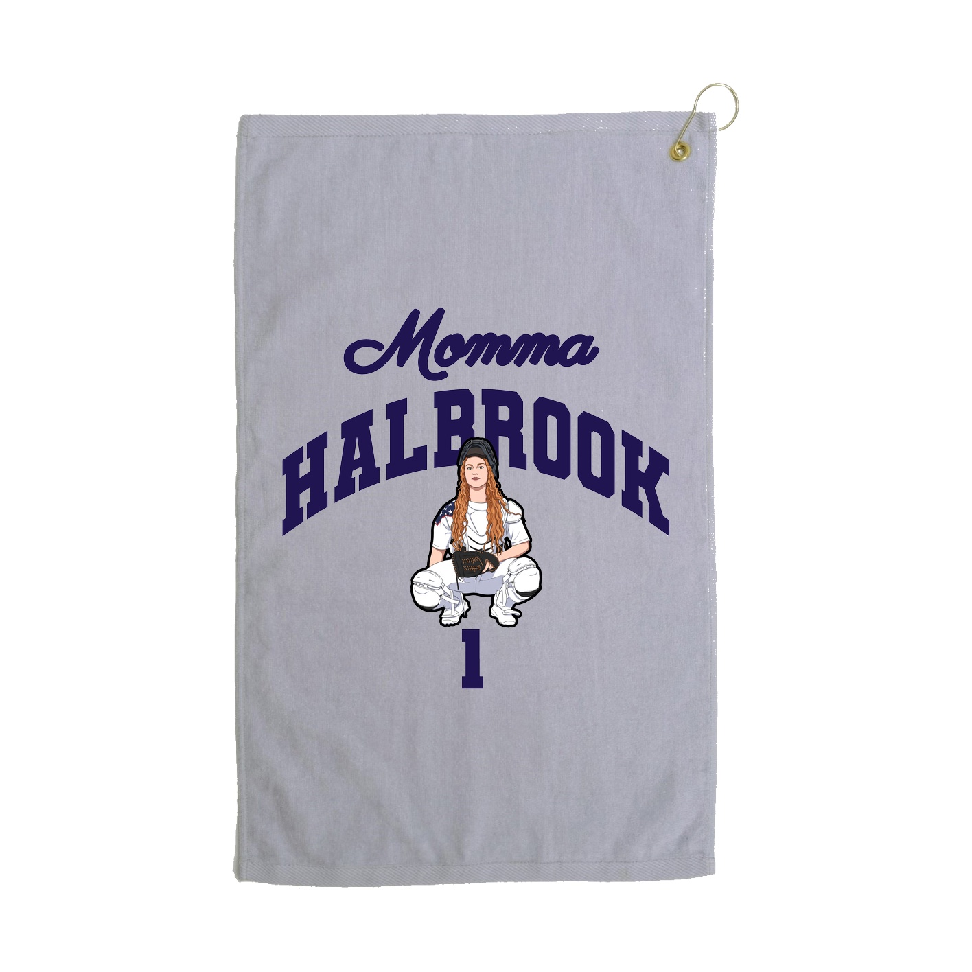 Golf Towel — Mothers Day Arch in Grey