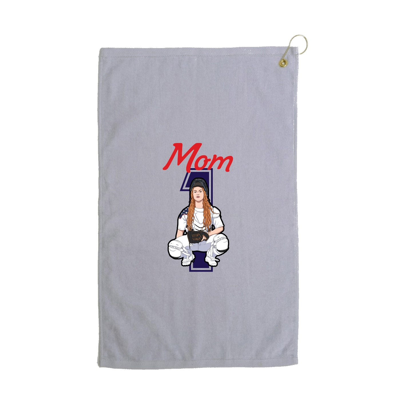Golf Towel — Mothers Day Shirsey in Grey