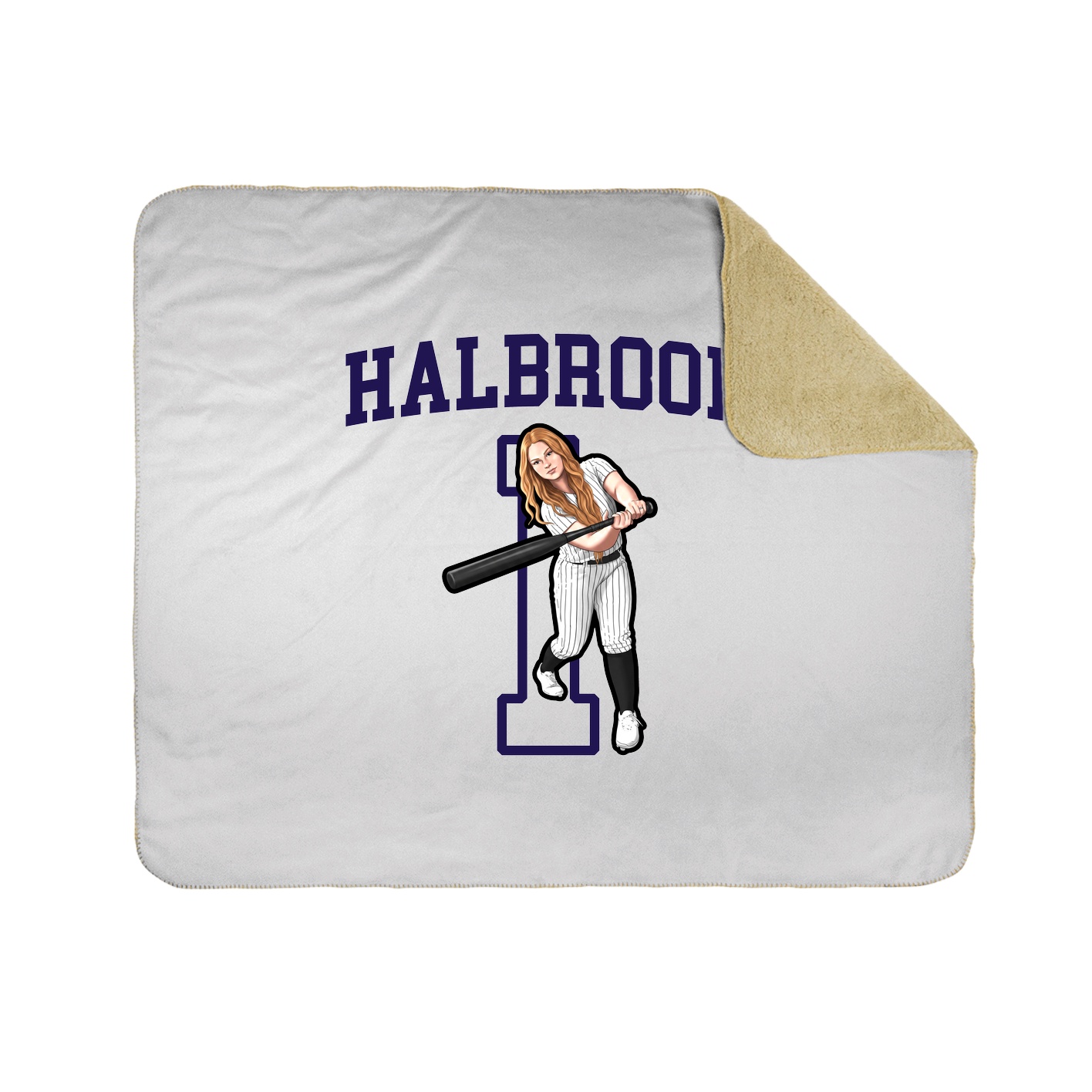 Throw Blanket — Shirsey in White