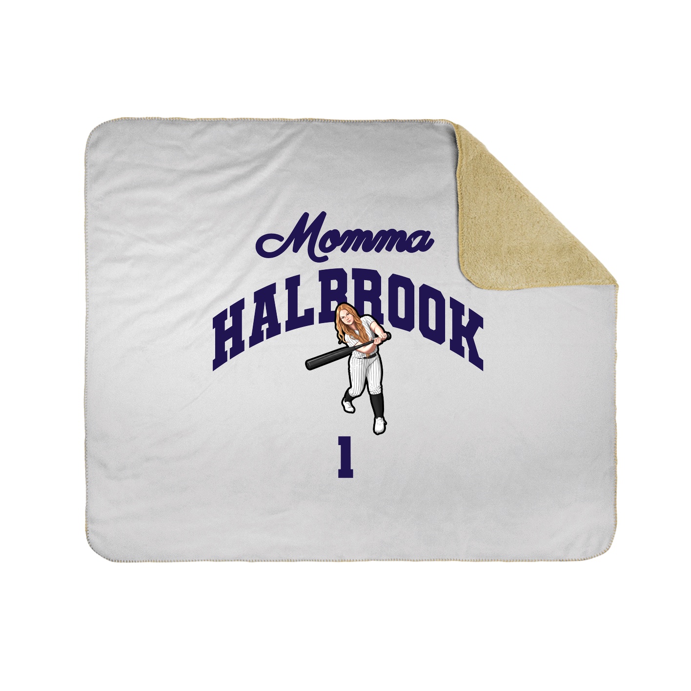Throw Blanket — Mothers Day Arch in White