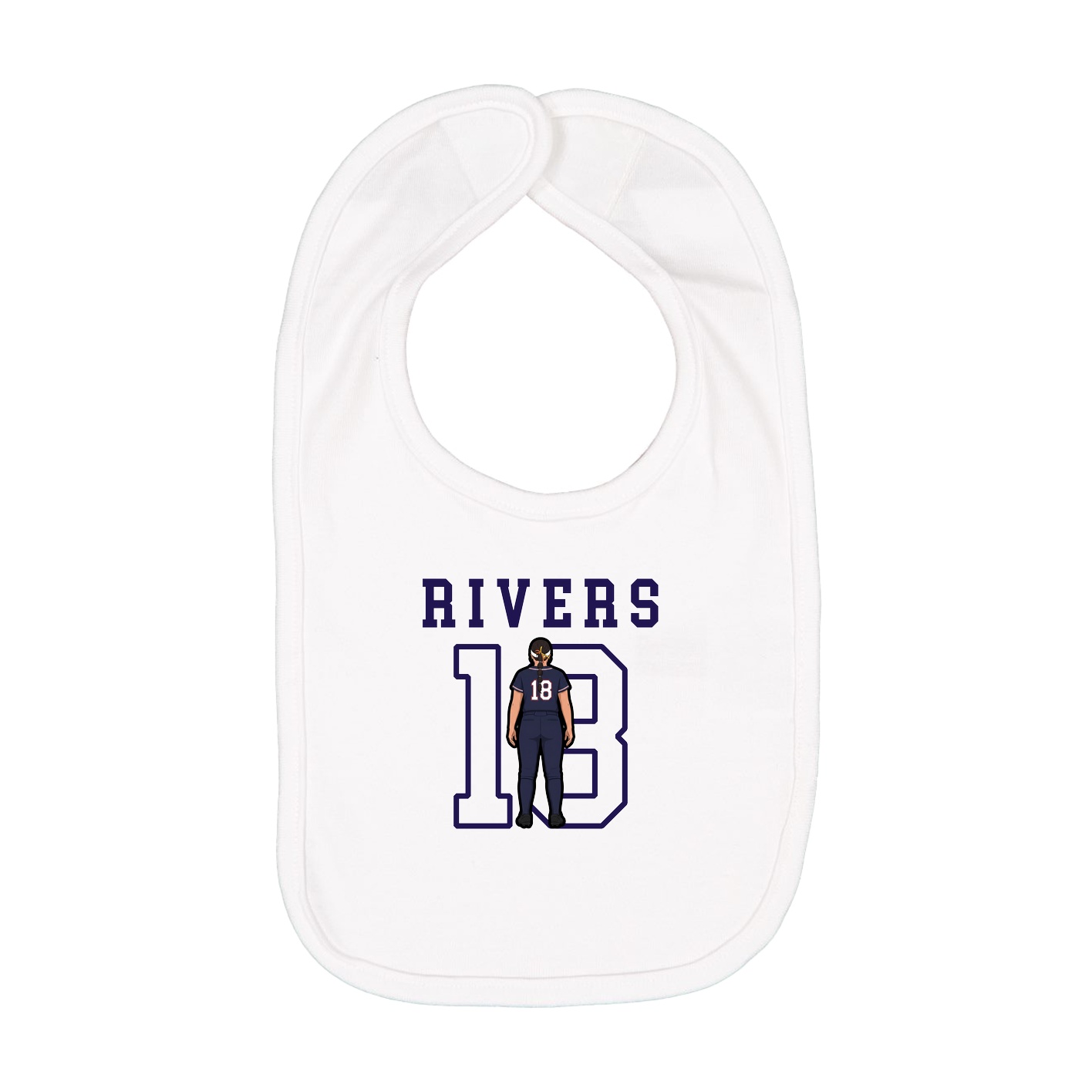 Infant Bib — Shirsey in White