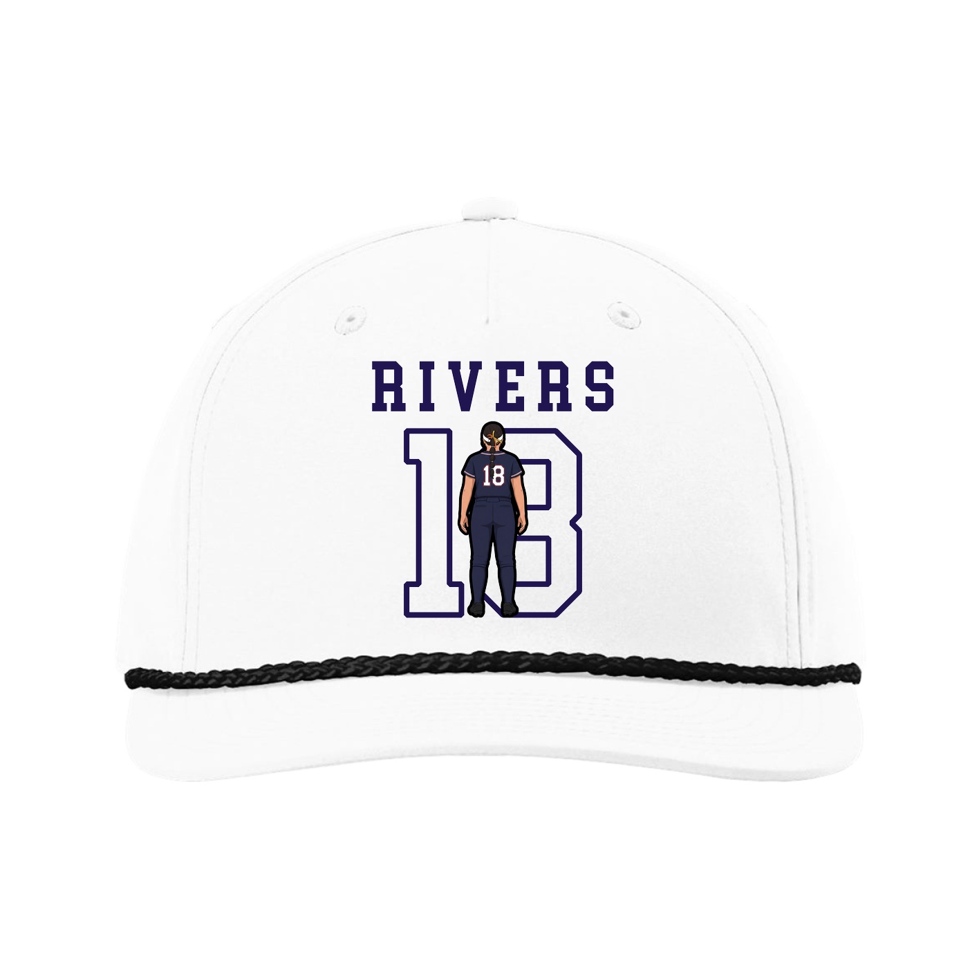 Five-Panel Classic Rope Cap — Shirsey in White