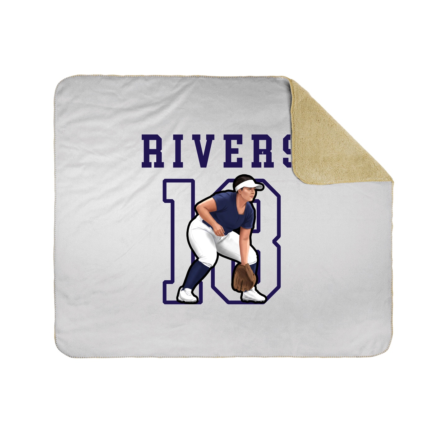 Throw Blanket — Shirsey in White