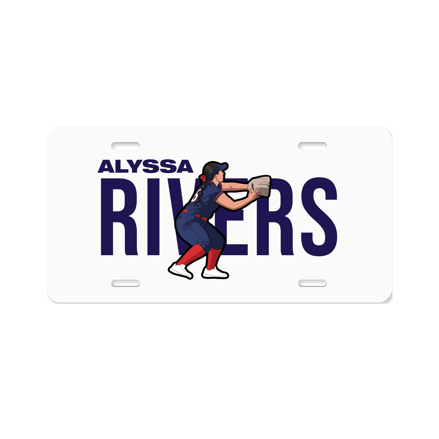 License Plate — Player Name in Classic