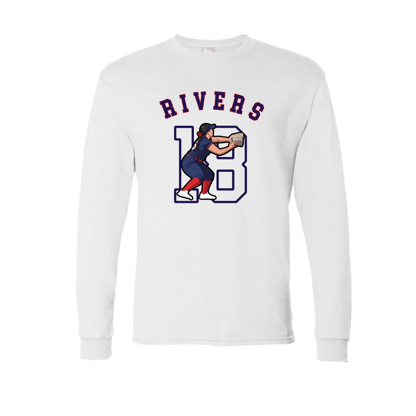 Long Sleeve Tee — Shirsey Arch in White