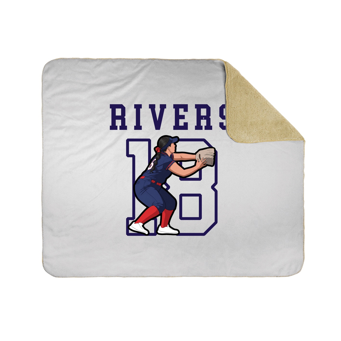 Throw Blanket — Shirsey in White