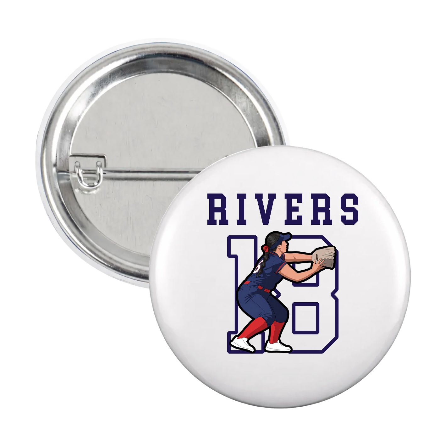 Game Day Button — Shirsey in White