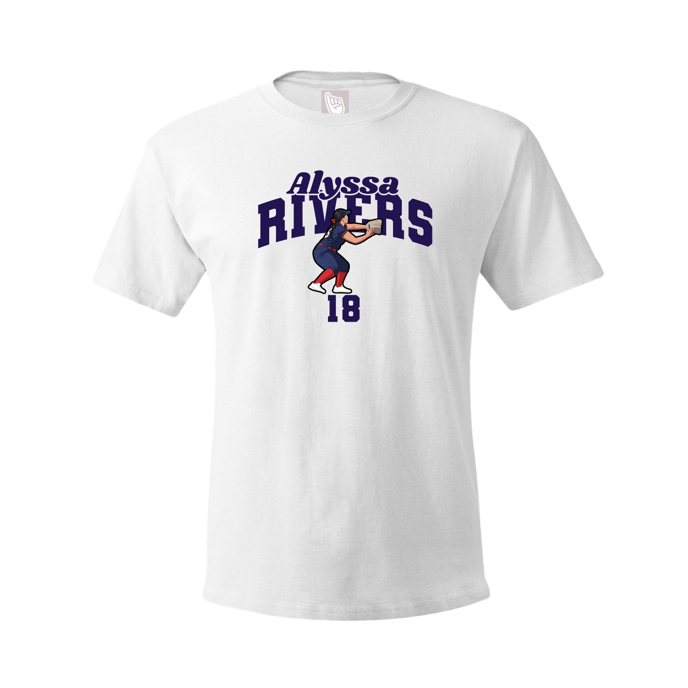 Youth Tee — Signature Arch in White